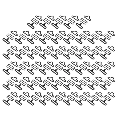 Produktbild von 50sets Kovový nastaviteľný motýlik Hardware Tie Clip Hook Fastener Tie Strap