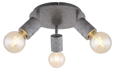 Produktbild von Deckenlampe, Metall, Alu, Silber, 3 Flammig, D 28 cm