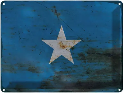 Produktbild von vianmo Blechschild 30x40 cm Somalia Flagge Fahne Wappen