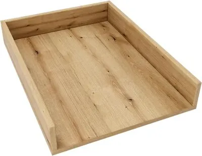 Produktbild von regalik Wickelaufsatz Universal, Wickeltischaufsatz für Kommoden in beliebiger Breite, Abnehmbar Wickelkommode aufsatz, Gerade Frontplatten, Oak, 72cm x 54cm