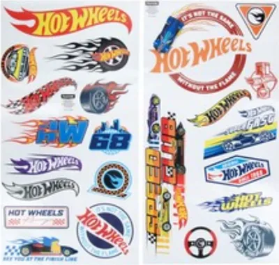 Produktbild von Hot Wheels Wandaufkleber Set