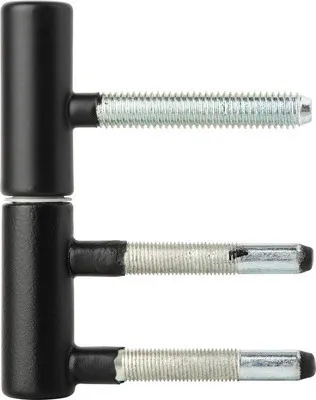 Produktbild von Türband 2-teilig schwarz matt Ø 15 mm inkl. Nylonhülse 2 Stück