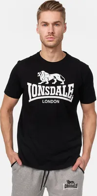 Produktbild von Lonsdale Logo Kurzarm-t-shirt Schwarz M Mann Schwarz M
