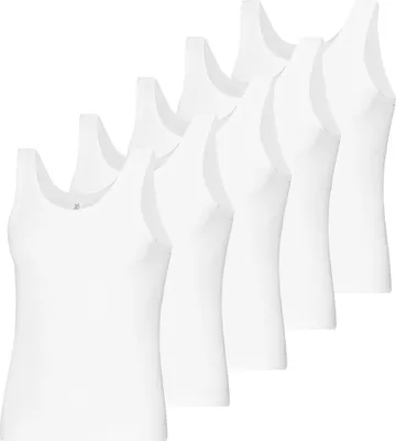 Produktbild von ESGE 5er Pack - Doppelripp Unterhemd / Tanktop Ohne störende Seitennähte, Pflegeleicht, formbeständig und strapazierfähig, 100 % supergekämpter Baumwolle