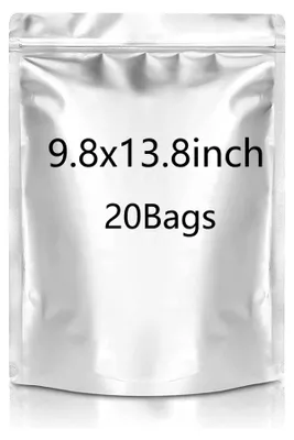 Obrázek produktu pro 25 x 35 cm Mylar sáčky se zipem pro uchovávání potravin