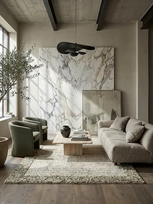 Produktbild von Teppich Wolle Kurzflor Unifarben Grün-Natur 80x150 cm Wohnbereich Essbereich Skandinavisch MOAT | Kadima Design