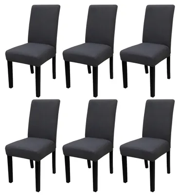 Immagine prodotto di Set di 6 copri-sedia per sala da pranzo, lavabili ed elasticizzati