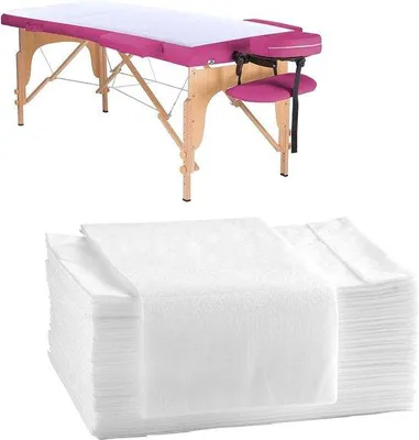 Image de Drap de table de spa jetable en PVC - 80 x 180 cm - Lot de 20