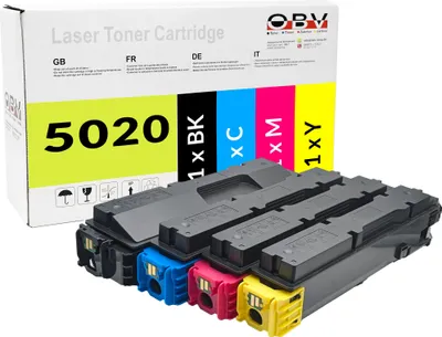 Produktbild von OBV Toner Set kompatibel Utax PK-5020 K / C / M / Y – für Triumph-Adler & Utax P-C3563 / P-C-3567 Serie