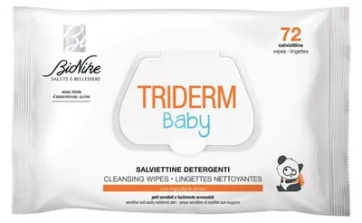 Productafbeelding van BioNike, Triderm Baby, reinigingsdoekjes, voor gezicht en handen, 72 stuks