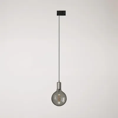 Immagine prodotto di Creative Cables - Lampada a sospensione industrial con cavo tessile e adattatore per binario -lampadina inclusa