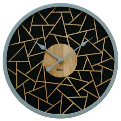 Produktbild von Hermle 30102-002100 Wanduhr Quarz rund Schwarz