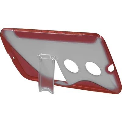 Produktbild von PhoneNatic Case kompatibel mit Google Nexus 6 - rot Silikon Hülle Aufstellbar Cover