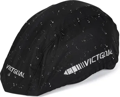 Obrázek produktu pro Victgoal kryt cyklistické přilby proti dešti vodotěsný kryt přilby s reflektory unisex černý