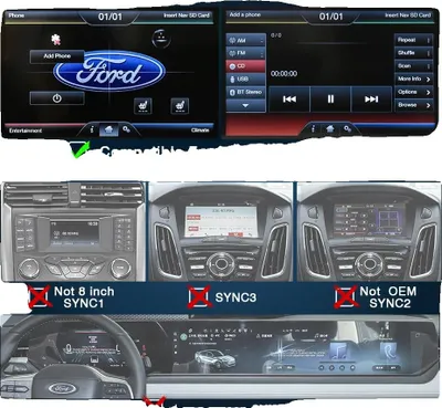 Zdjęcie produktu dla Bezprzewodowy dekoder Carplay, kompaktowa konstrukcja, płynna integracja, do Ford Sync2