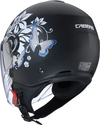Image de Caberg Riviera V4 X Mia casque jet mat-noir / blanc-gris-bleu clair M