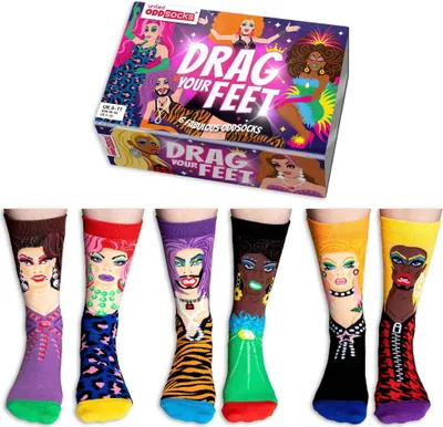 Produktbild von Drag your feet - Dragqueen Oddsocks Socken in 38-44 im 6er Set