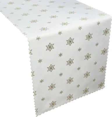 Obrázok produktu pre Obojstranný obrus odolný voči škvrnám Gold Snow I 40x180 cm