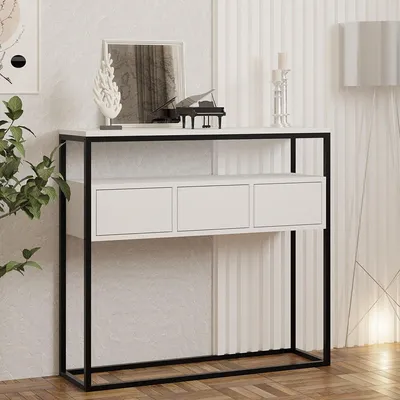Immagine prodotto di Pianfei - Consolle, 100x29x90h cm Bianco, un Ripiano