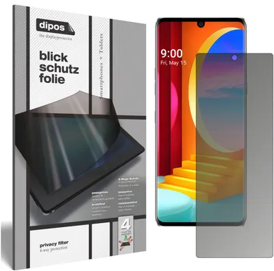Produktbild von Blickschutzfolie für LG Velvet 4G matt Schutzfolie Folie Display Schutz dipos