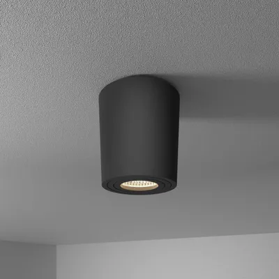 Image de HOFTRONIC - Spot LED plafond 4W 345lm 4000K GU10 IP65 Noir