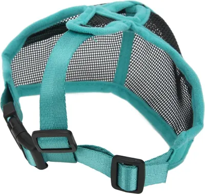Produktbild von Verstellbare atmungsaktive Mesh-Hundemaulkorb für kurze Schnauzen - Größe M, beißfest und bellend - Kau-Maulkorb für Hunde.