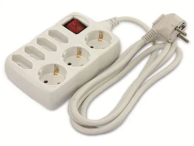 Produktbild von DAYHOME Steckdosenleiste SLS-34/W, 7-fach, weiß
