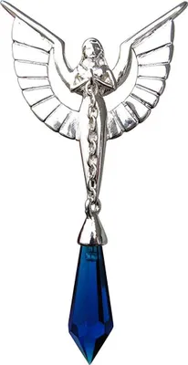 Produktbild von Anne Stokes Kristallhüter - Engelskette - für Wohlergehen und Schutz - versilber