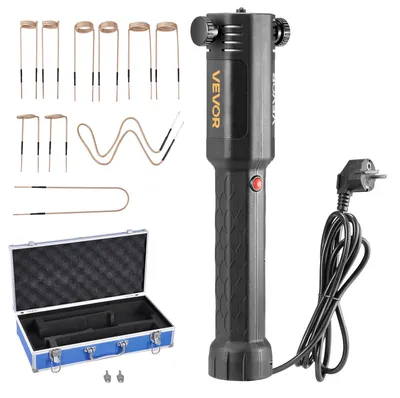 Produktbild von VEVOR Induktionsheizer Bolzenentfernung, 1800W 230V Magnet-Induktionsheizer-Kit, Handheld Mutternknacker-Werkzeug, Mini-Heizmaschine zum Entfernen von rostigen Schrauben, Autowerkstatt-Reparaturwerkzeuge mit 4 Spulen und Box, 1100 W-a, 10-Spulen-Kombination