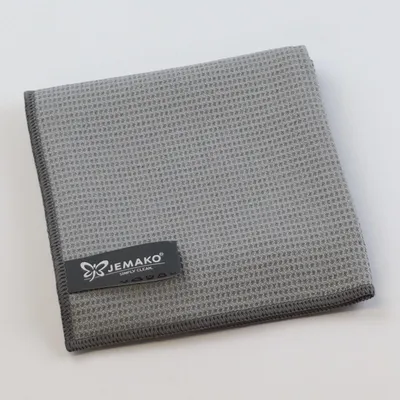 Produktbild von Jemako Trockentuch M 45 x 60 cm grau Mikrofaser mit Waffelstruktur streifen- und fusselfrei
