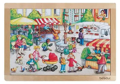 Productafbeelding van Beleduc-framepuzzelmarkt