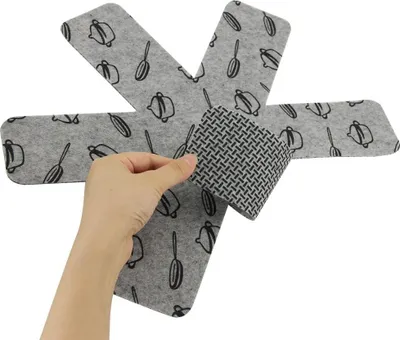 Produktbild von 3 Stück Topfschutz, rutschfester Topfschutz, Trenner schützt Pfannen und Topfoberflächen, 3 Größen