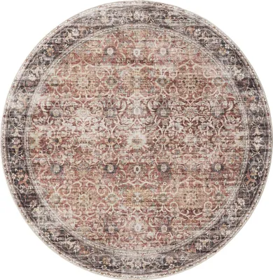 Produktbild von benuta Waschbarer Vintage Teppich George Multicolor ø 120 cm rund Wohnzimmerteppich Schlafzimmer weich orientalisch