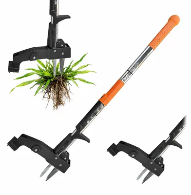 Immagine prodotto di Relaxdays, sradicatore di erbacce, manico lungo, 100 cm, con pedale, sistema di espulsione, ideale per rimuovere le erbacce, estirpatore, disponibile in vari colori