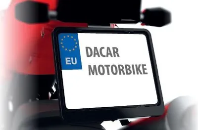 Produktbild von MOTORRAD-KENNZEICHENRAHMEN SCHWARZ für Kennzeichen mit den Maßen: 190 x 150 mm
