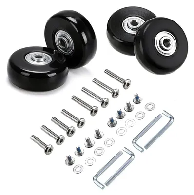 Produktbild von Räder-Sets für Koffer, 4-teiliges Set mit Ersatzrädern, 50 mm, für Kofferkoffer und Trolleys