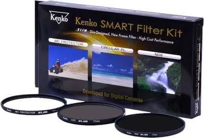 Produktbild von Kenko Smart Filter 3-Kit Protect/CPL/ND8 55mm Objektivfilter