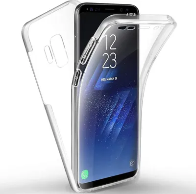 Produktbild von Full Cover Für Samsung Galaxy S9 Silikon 5,8" TPU 360° Transparent Schutzhülle