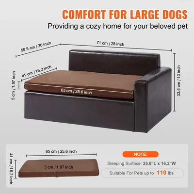 Produktbild von Hundebett - Weiches Hundebett - Hundesofa - Hund - Hundesofa - Liegeplatz für Haustiere