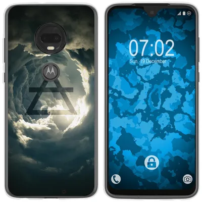 Produktbild von PhoneNatic Case kompatibel mit Motorola Moto G7 Silikon-Hülle Element Luft M1