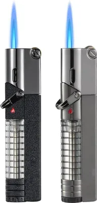Produktbild von Famanu Nachfüllbare Sturmfeuerzeuge für Kerzen, Küche und Grill - 2er Set