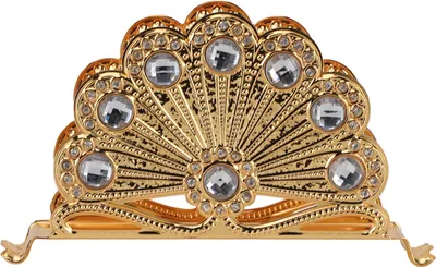 Produktbild von Goldener Metall Serviettenhalter exquisit leicht europäischer Stil Zinklegierung Tisch Servietten Organizer für Küche Esstisch Party Typ 3