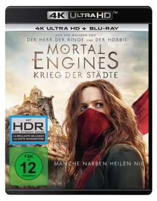 Produktbild von PLAION Mortal Engines (4K-UHD), Film, Blu-ray, Deutsch, 128 min, Science fiction, Deutsch, Englisch, Italienisch, Türkisch