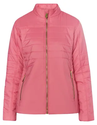 Produktbild von Damen Stehkragenjacke rosa S mit seitlichen Reißverschlusstaschen