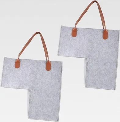 Produktbild von 2 Stück Treppen Organizer Körbe aus Filz Große Faltbare Aufbewahrungskörbe mit Griffen Platzsparender Wäschekorb für Kinderzimmer und Kleidung