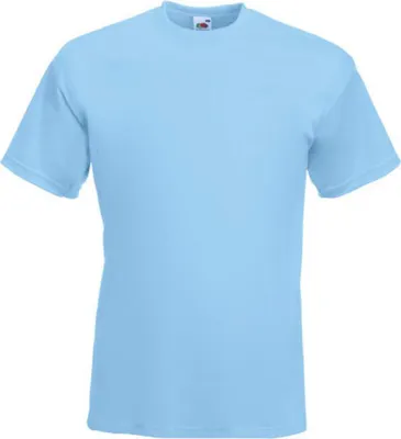 Produktbild von Fruit of the Loom 61-044-0 | Super Premium Herren T-Shirt - Farbe: Sky Blue - Größe: M
