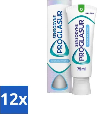 Obrázok produktu pre Sensodyne - Zubná pasta - Proglasur Gentle Whitening - Posilnenie skloviny - 75 ml - Hodnotné balenie - 12 kusov