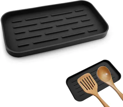 Imagen del producto de Pollepel - 25 x 13,5 x 1,7 cm - Silicona - Antideslizante - Resistente al calor -