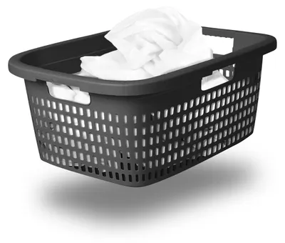Produktbild von Novaliv Wäschekorb mit 3 Griffen 25L Anthrazit, Wäschebox Set Wäscheeimer Wäschebehälter für Bad Wäsche Schmutzwäsche, Wäschekörbe Schmutzwäschebehälter Wäschetonne Korb Sammler Box