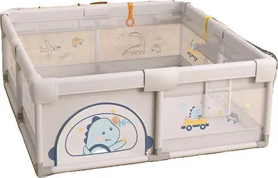 Immagine prodotto di Parco giochi per bambini, design spazioso, struttura a rete sicura, DN 180-200 cm